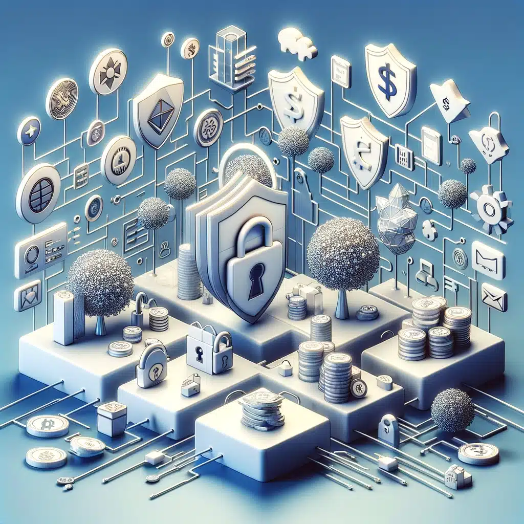 How User Friendly is Uphold 1 An inviting digital financial platform showcasing symbols of cryptocurrencies, fiat currencies, and precious metals, with elements of security and ease of use highlighted through smooth interfaces, clear navigation paths, and protective security measures.