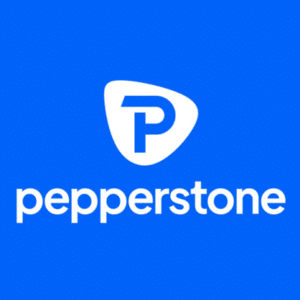 Pepperstone Logo Blue and White linking to Pepperstone homepage
