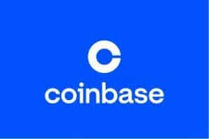 Coinbase logo for comparison table blue