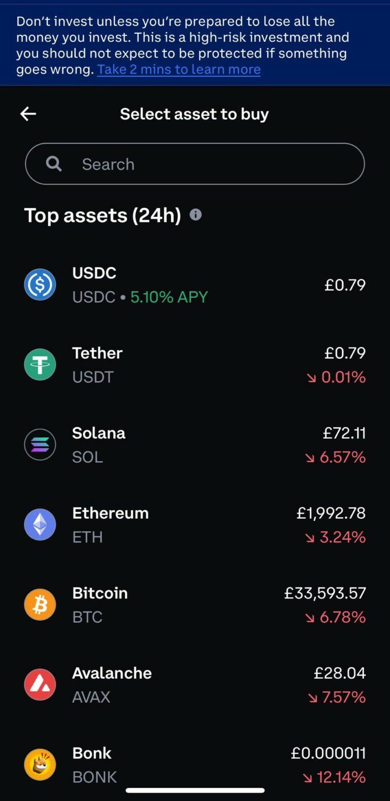 Coinbase vs OKX 11 Coinbase Mobile Trading Screenshot Coinbase Review