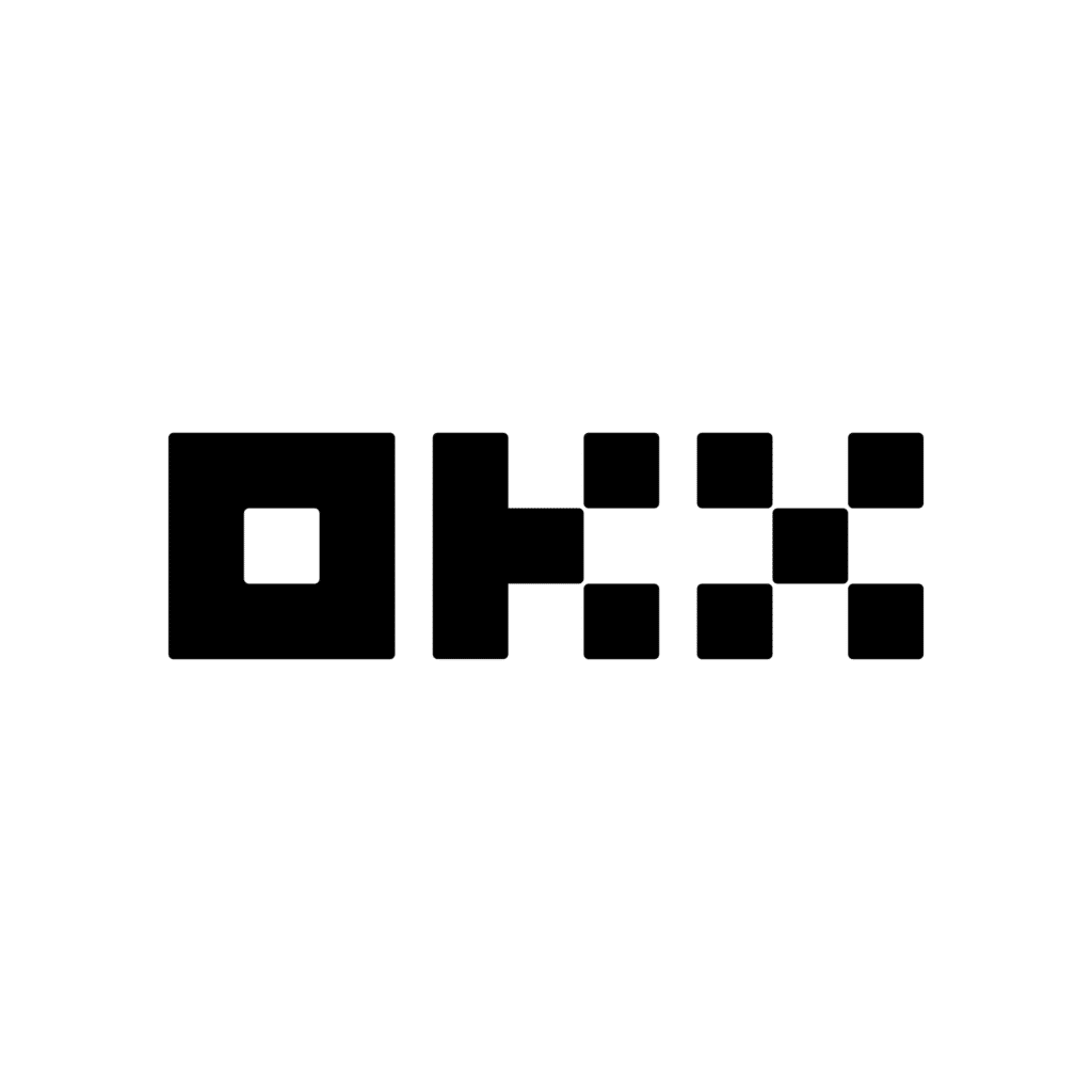 OKX logo black and white