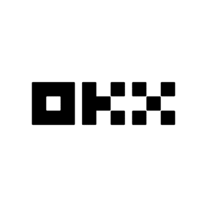OKX logo black and white