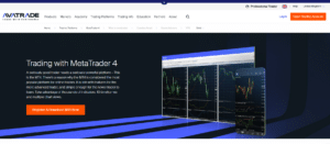 AvaTrade MT4 platform image with advanced features for optimal online trading.