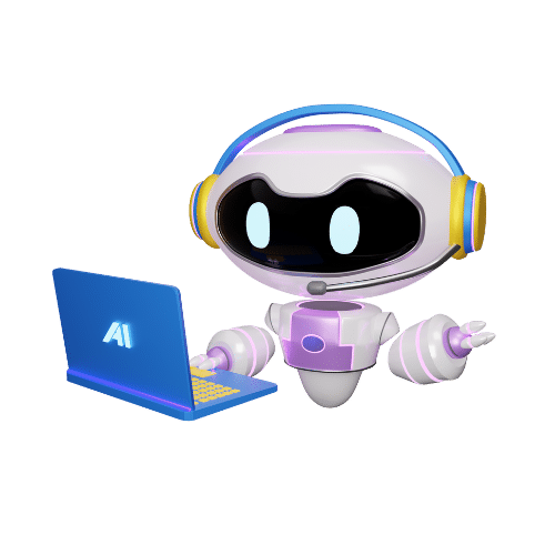 trading bot sitting at computer