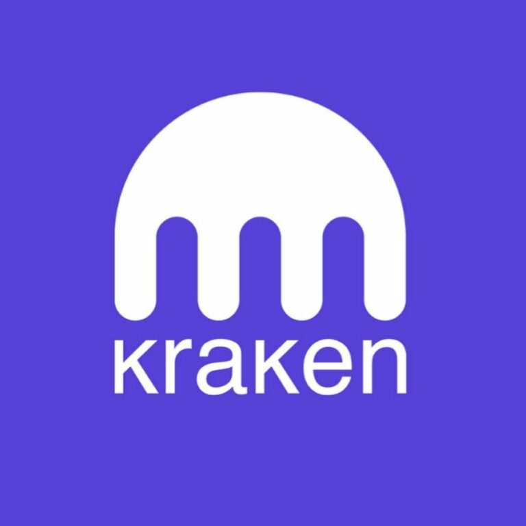 Kraken logo — FCA-registered low-fee crypto exchange