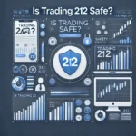 Featured blog image for 'Is Trading 212 Safe?' with a shield, trading charts, and blue tones reflecting Trading 212's branding.