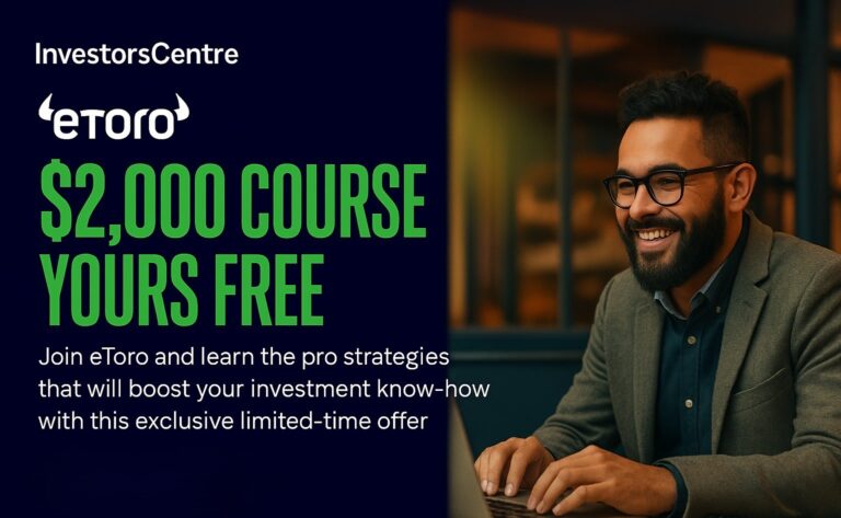 eToro Trading Academy exclusive offer promo card for TIC