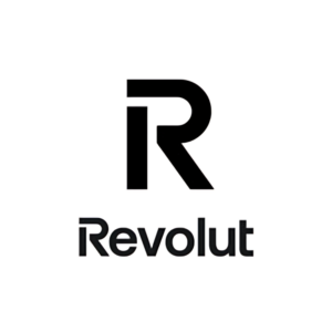 Revolut logo featuring a white/transparent background