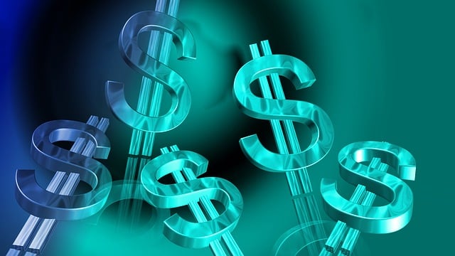 Digital illustration of multiple glowing dollar signs representing stablecoins like USDC in a futuristic financial environment