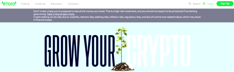 eToro Crypto screengraB