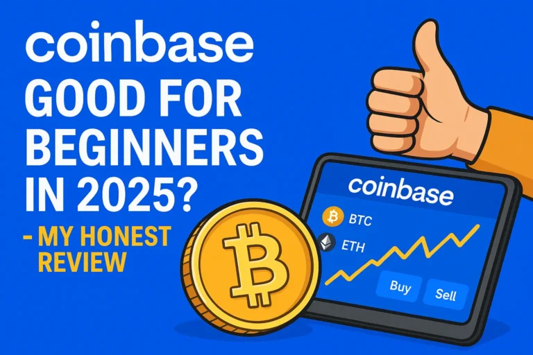 Is Coinbase Safe? 2025 Guide to Coinbase Security with Logo and Padlock Shield on Blockchain Background