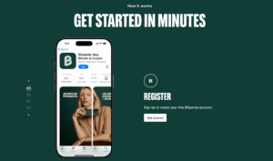 Bitpanda sign up process step 1