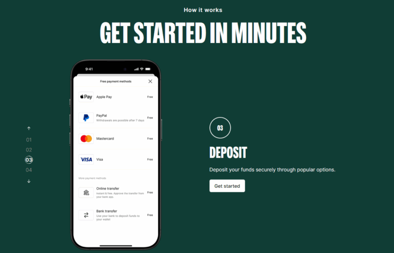 Bitpanda sign up process step 3