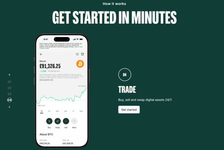 Bitpanda sign up process step 4