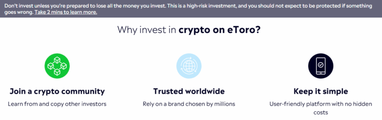 Why invest in eToro screengrab