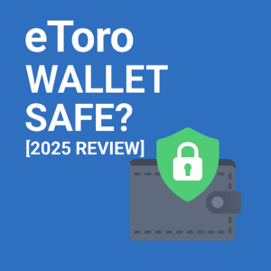 eToro wallet safety review featured image with lock and wallet illustration
