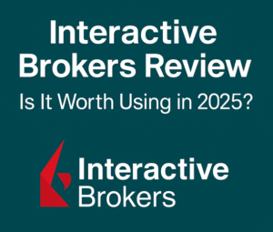 Interactive Brokers review 2025 cover image with company logo and headline text
