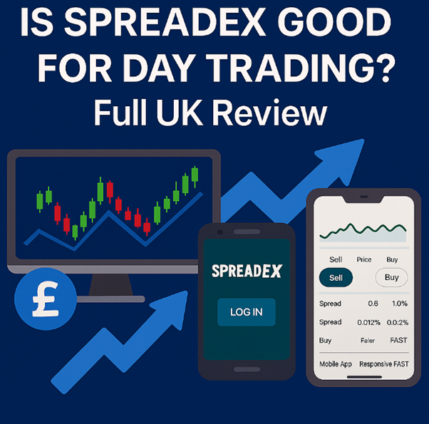 Is SpreadEX good for day trading? Full UK review featuring platform charts and mobile trading interface.