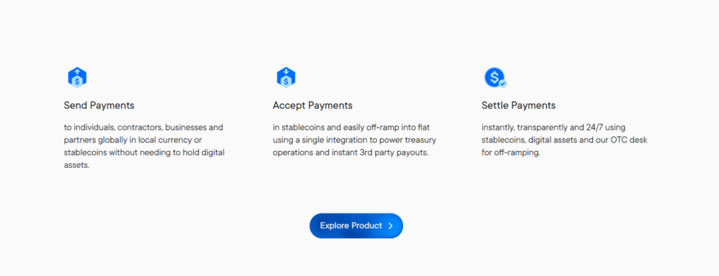 Ripple platform overview explaining how users can send, accept, and settle payments using blockchain technology