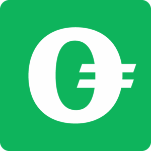 FOREX.com logo – white O and euro symbol design on green background