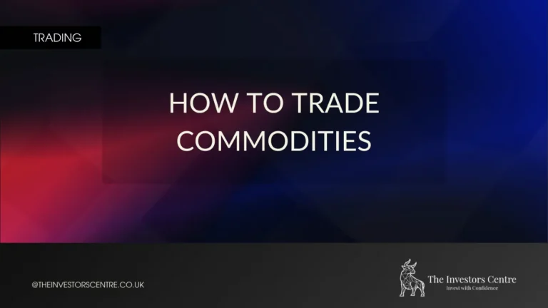 Banner image with the text “How to Trade Commodities” on a dark red and blue gradient background.