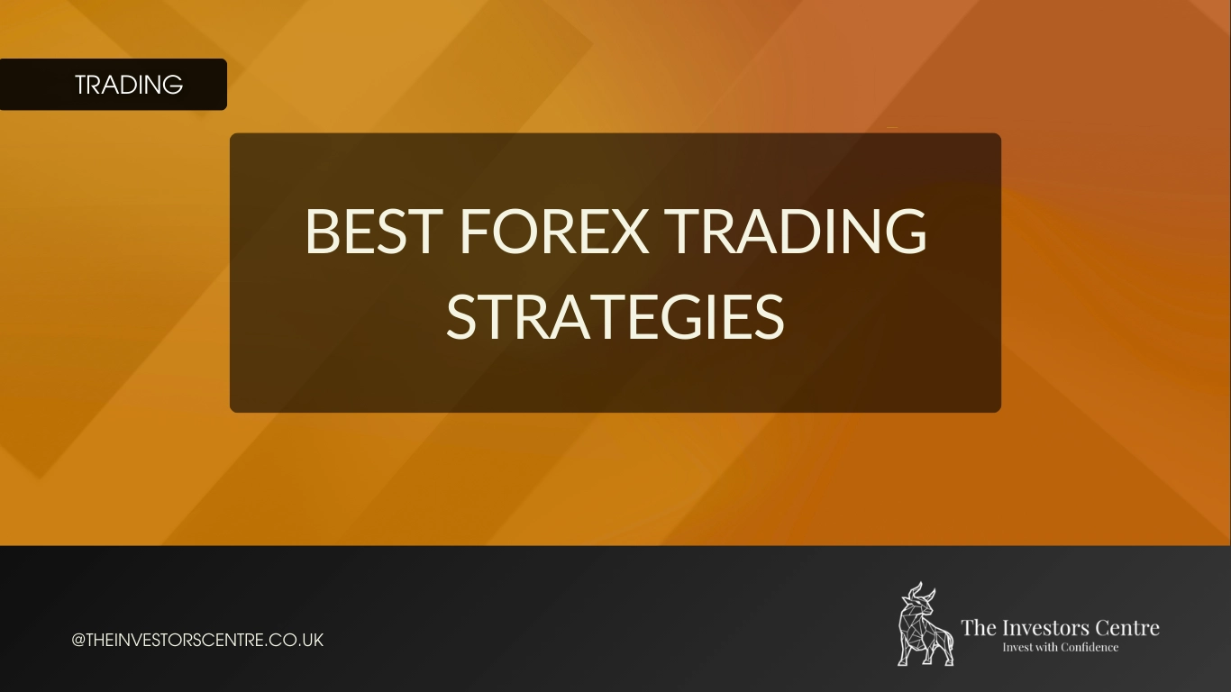 Featured image displaying the text "Best Forex Trading Strategies" with The Investors Centre branding.