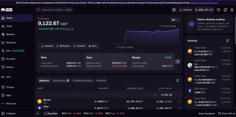 kraken staking earn yield